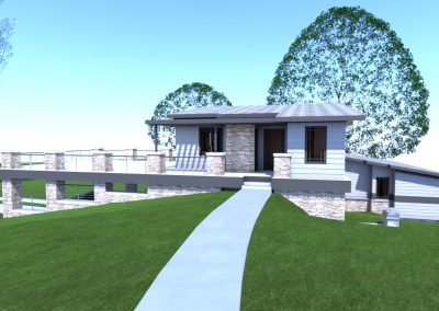 Rendering - Contemporary House Right