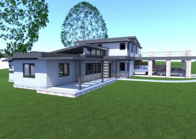 Rendering - Contemporary House Left