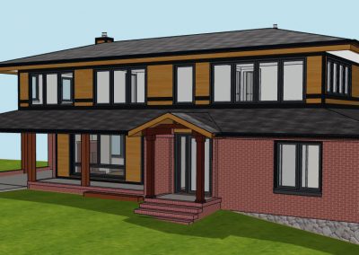 Rendering - Second Floor Addition - Proposed Front