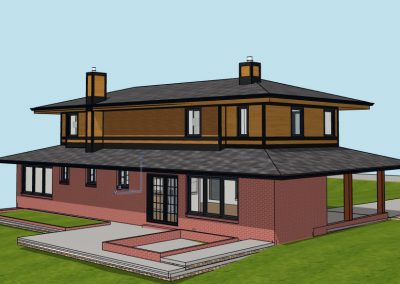 Rendering - Second Floor Addition - Proposed Rear