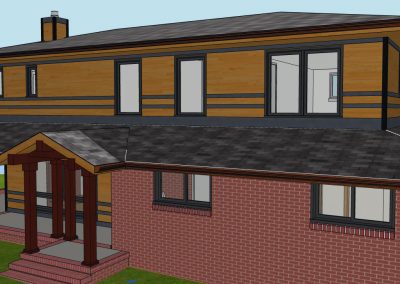 Rendering - Second Floor Addition - Front